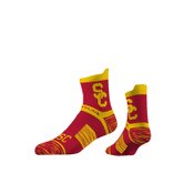 USC Trojans Cardinal SC Interlock Knit Mid Sock